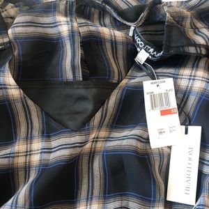 Heartloom long sleeve plaid dress